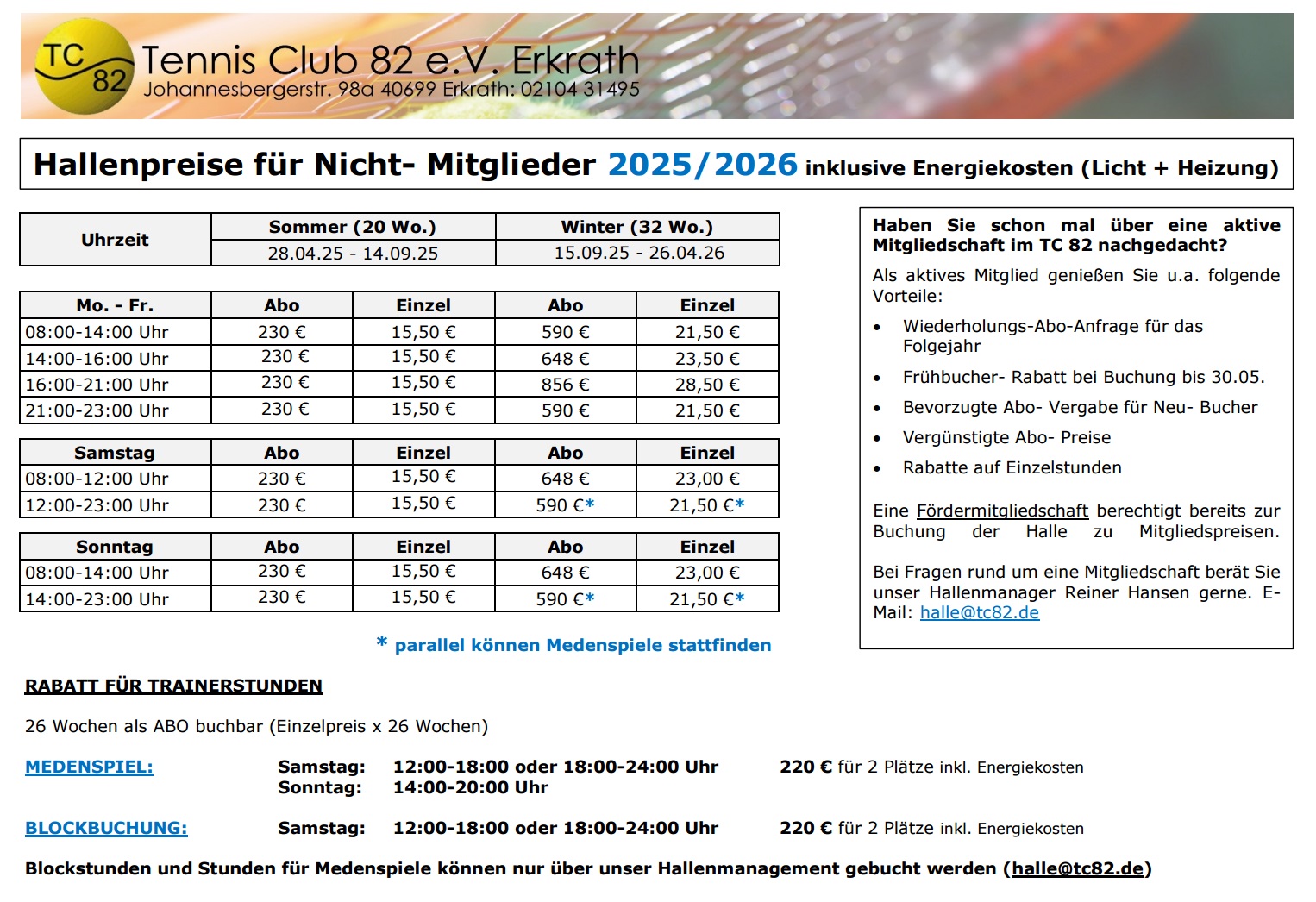 Preisliste